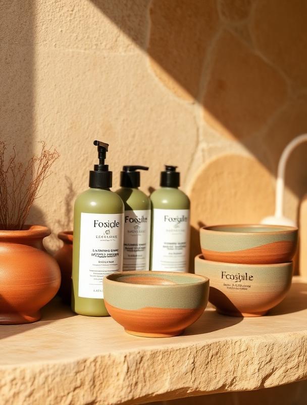 Productos cosméticos orgánicos del salón
